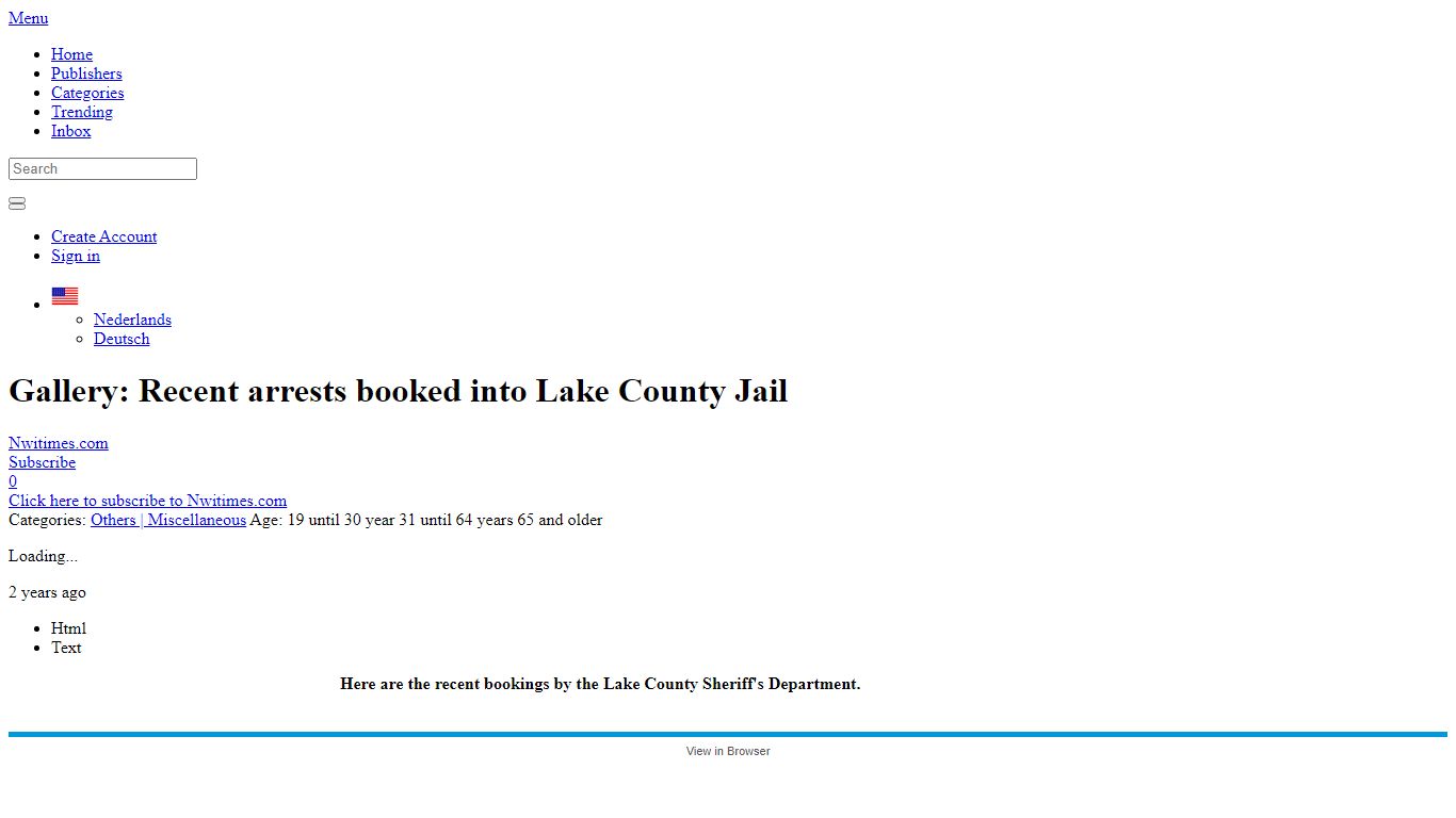 Gallery: Recent arrests booked into Lake County Jail