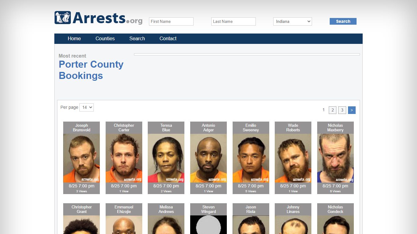 Porter County Arrests and Inmate Search